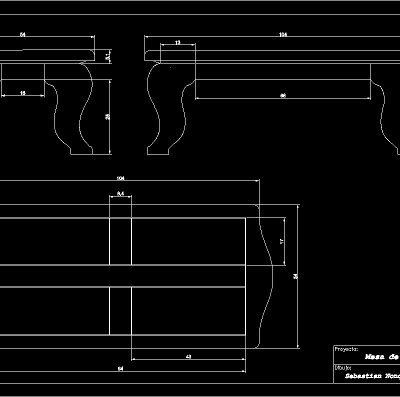 Coffee Table DWG Block for AutoCAD • Designs CAD