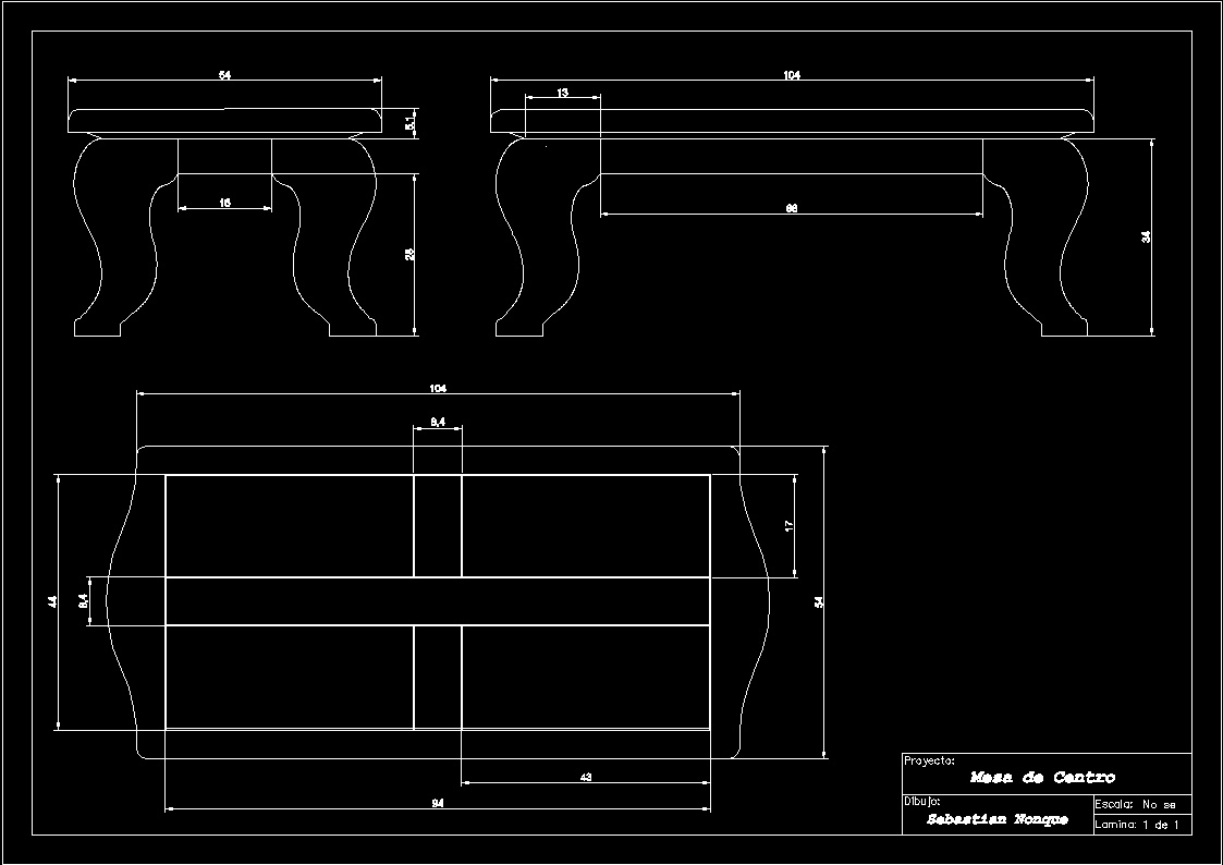 Coffee Table DWG Block for AutoCAD • Designs CAD