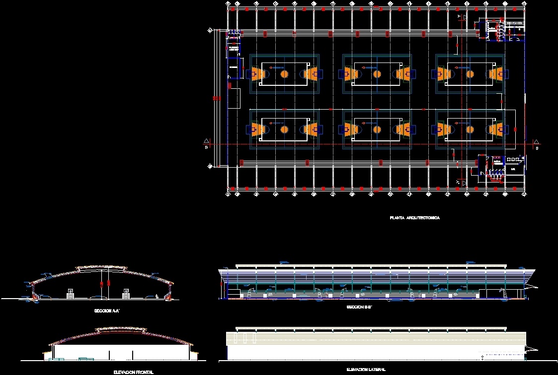 Стеллаж autocad