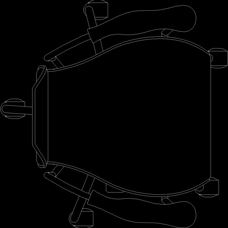 Computer Chair DWG Block for AutoCAD • Designs CAD