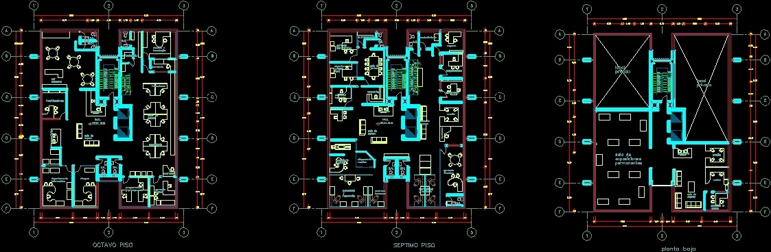 Construction Company Offices DWG Model for AutoCAD • Designs CAD
