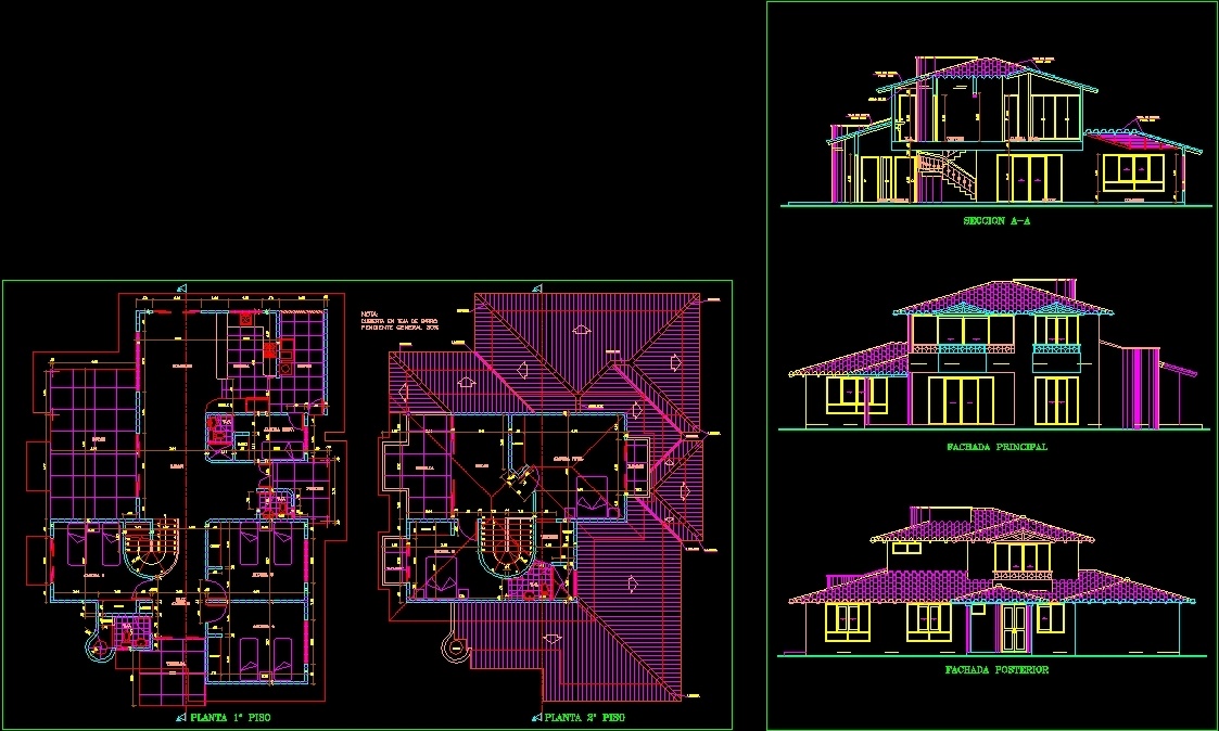 Проект дома dwg