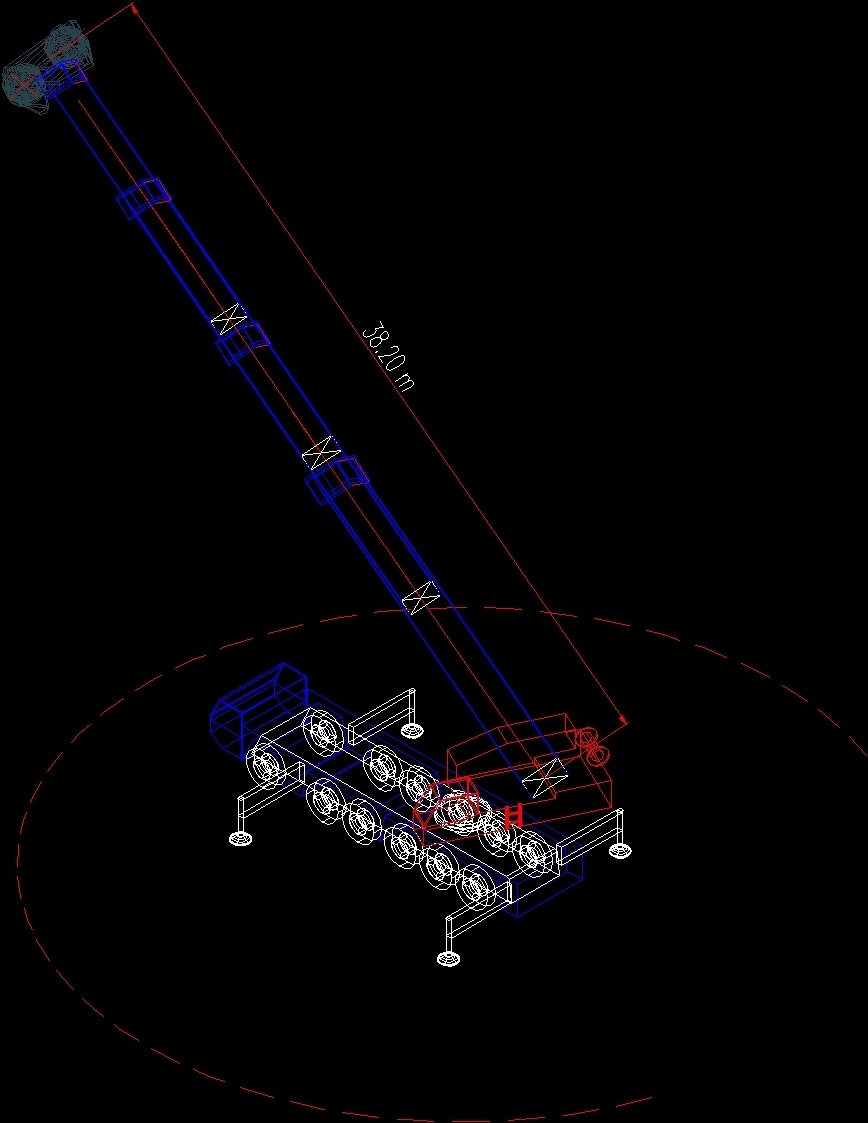 Crane Liebherr Ltm 1200 Liebherr Ltm 1200 Crane DWG Block for AutoCAD