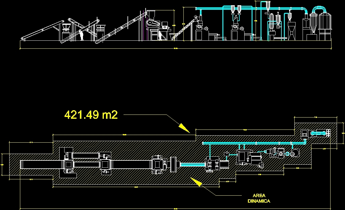 Crushing Machinery DWG Block for AutoCAD Designs CAD