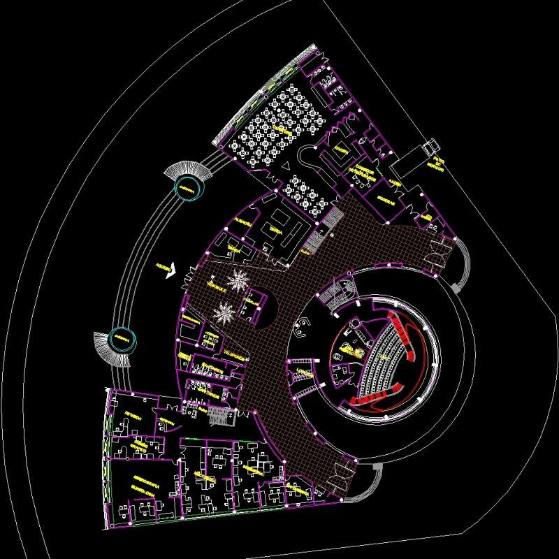 Cultural Center DWG Block for AutoCAD • Designs CAD