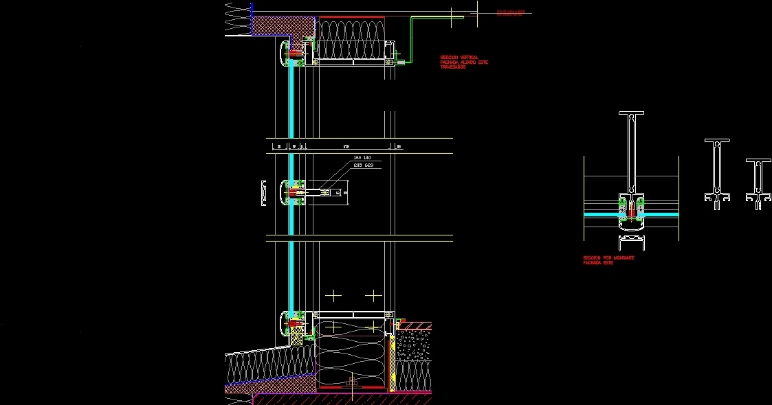 Curtain Wall DWG Section For AutoCAD Designs CAD