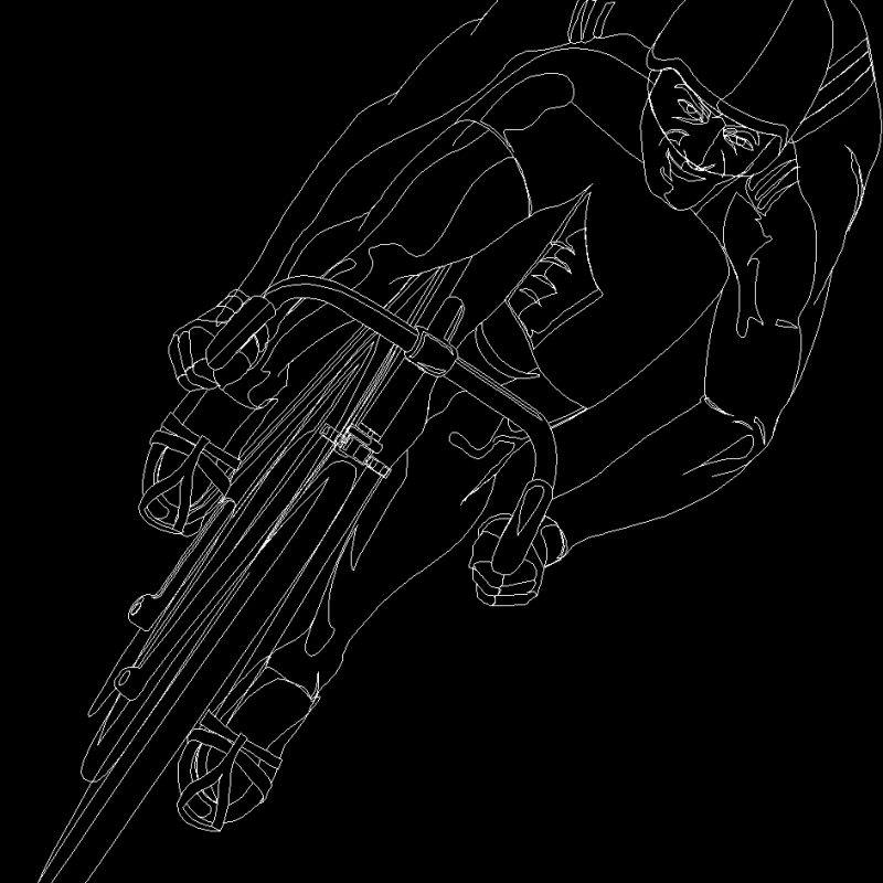 Cyclist DWG Block for AutoCAD • Designs CAD