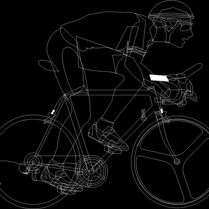 Cyclist DWG Block for AutoCAD • Designs CAD