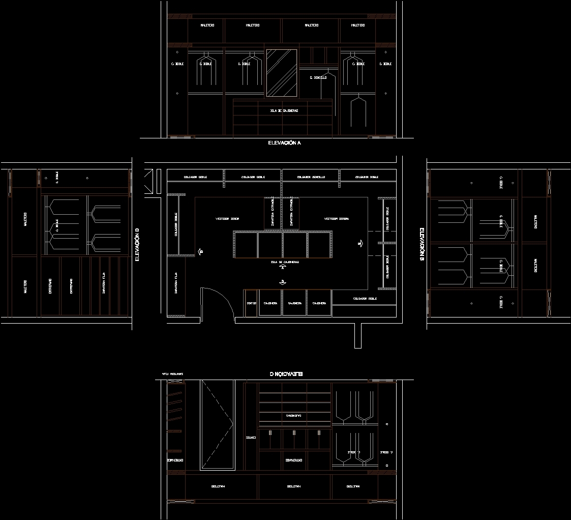 Чертежи мебели dwg