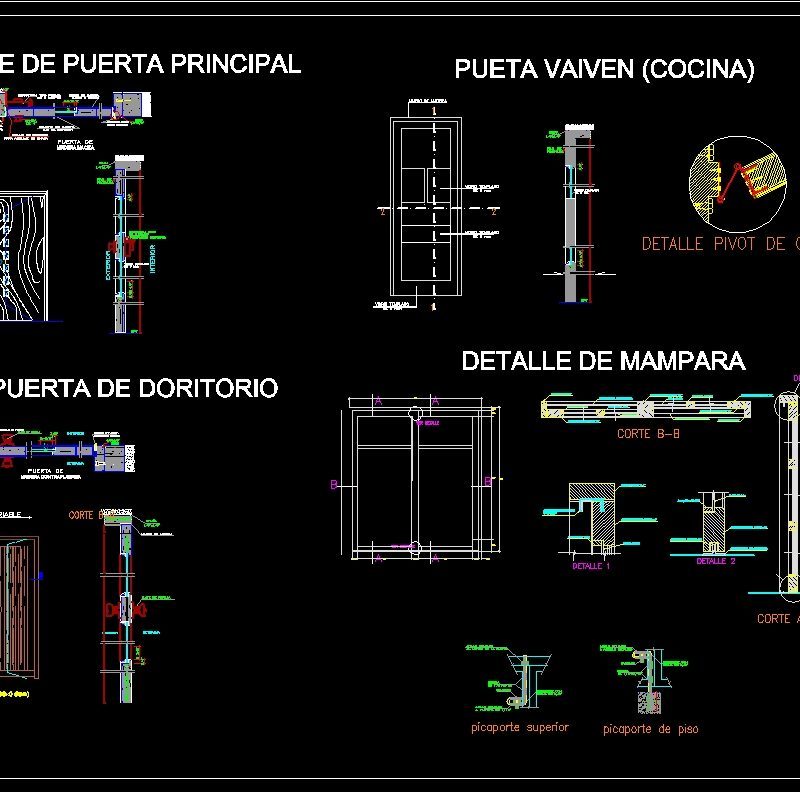 Details Doors DWG Detail for AutoCAD • Designs CAD