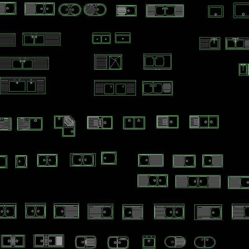 Dishwasher Blocks DWG Block for AutoCAD • Designs CAD