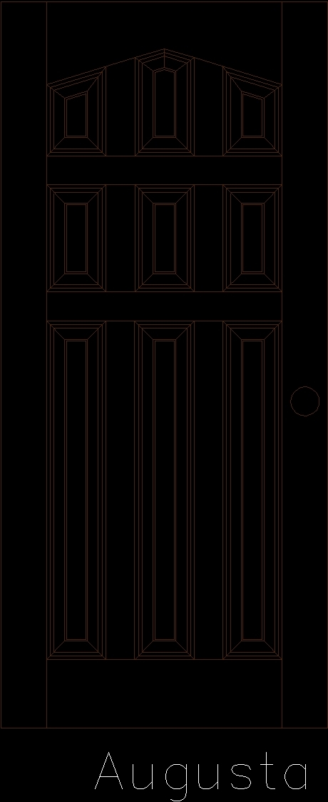 Door 9 Boards DWG Block for AutoCAD • Designs CAD