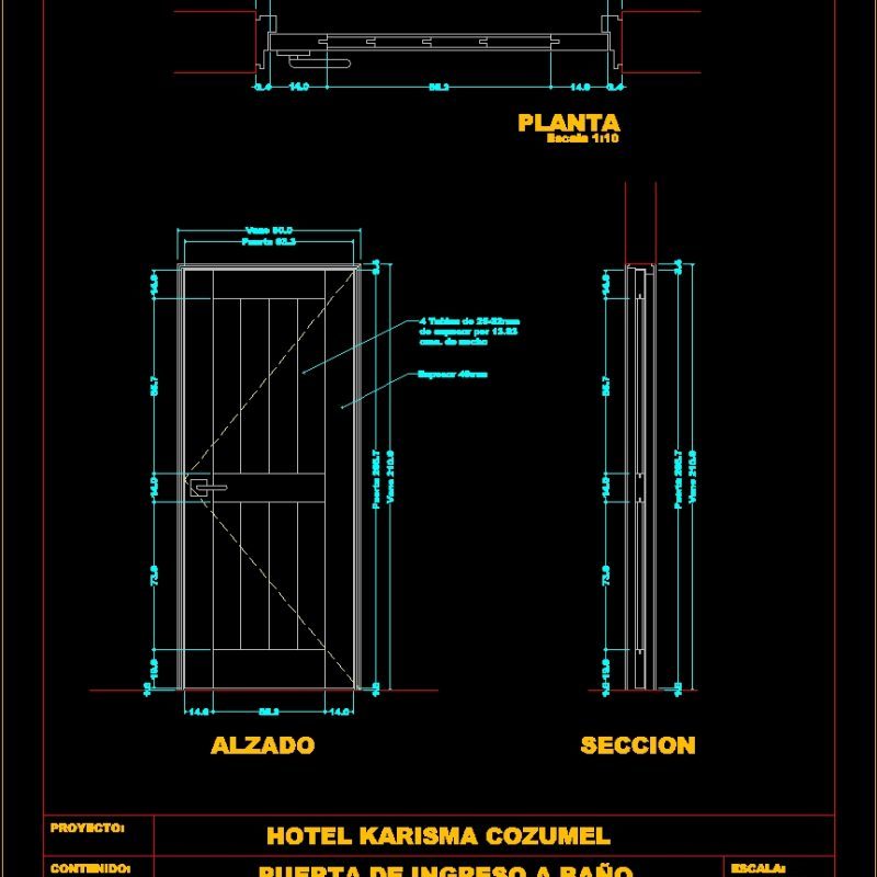 Door DWG Plan for AutoCAD • Designs CAD