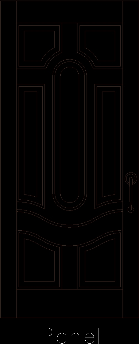 Door With Boards DWG Block for AutoCAD • Designs CAD