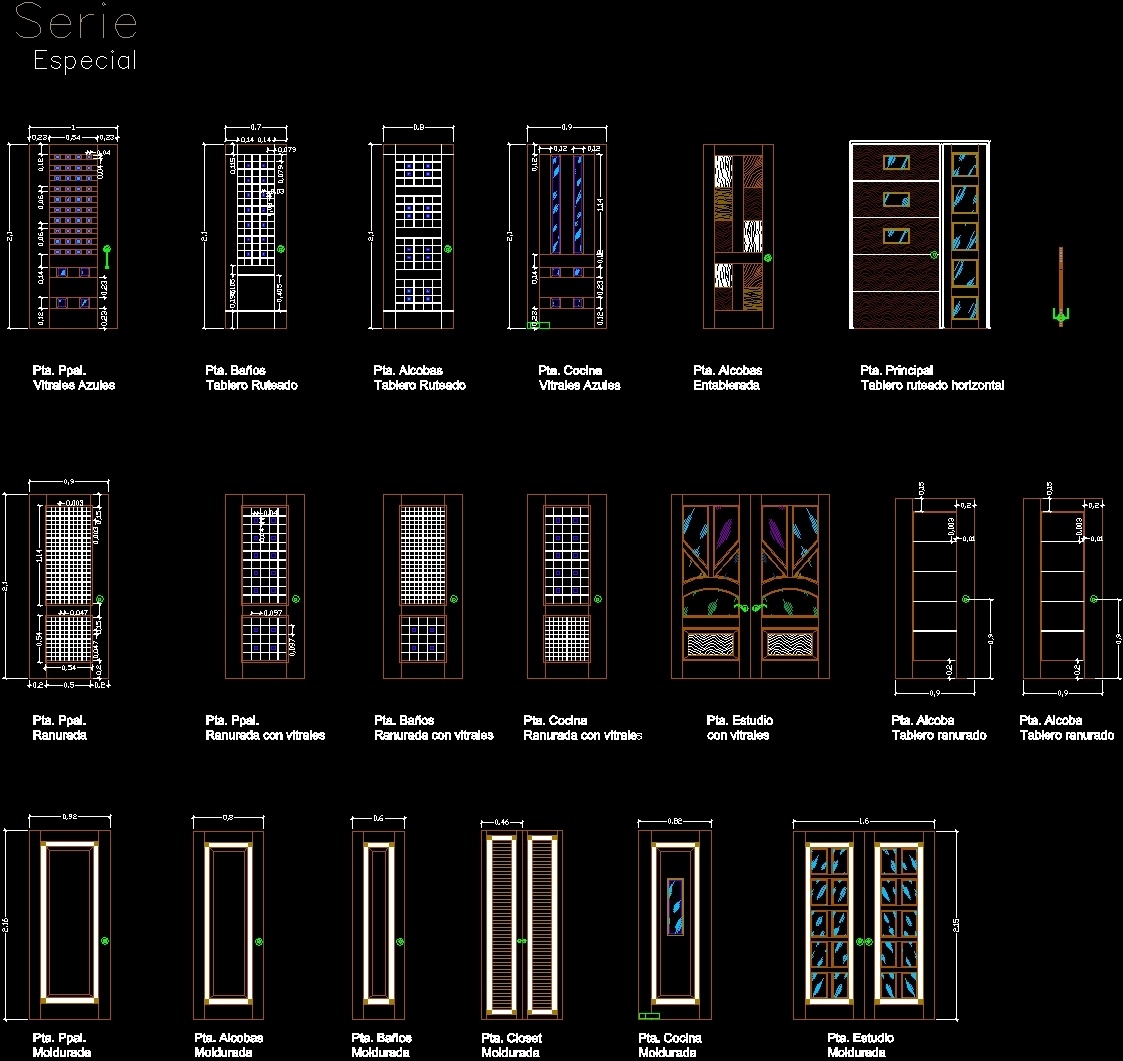Doors DWG Detail for AutoCAD  Designs CAD