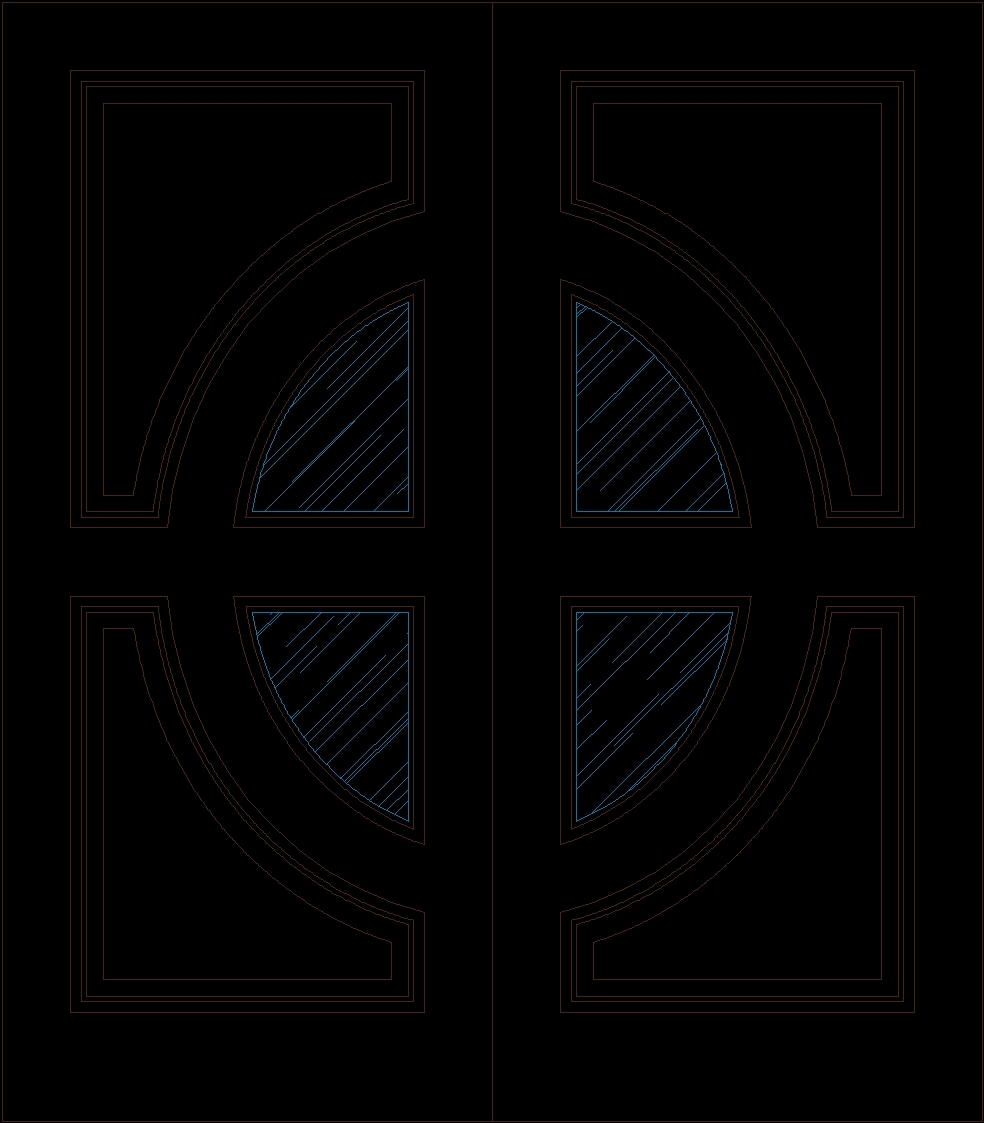 Doors With Glaze 2 Sliding Doors And Boards DWG Block for AutoCAD • Designs CAD