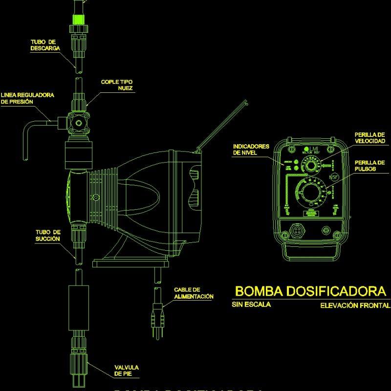 Dosing Pump DWG Detail For AutoCAD DesignsCAD dosing-pump-dwg-detail-for-autocad-designscad