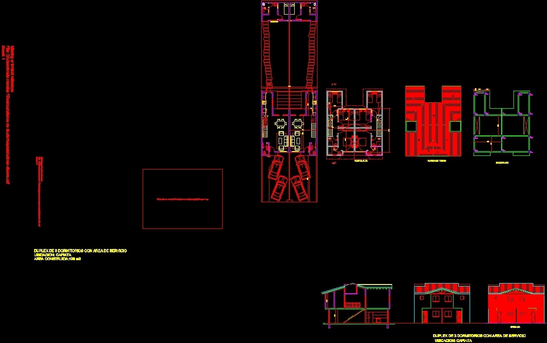 Duplex Capiatá DWG Block for AutoCAD • Designs CAD