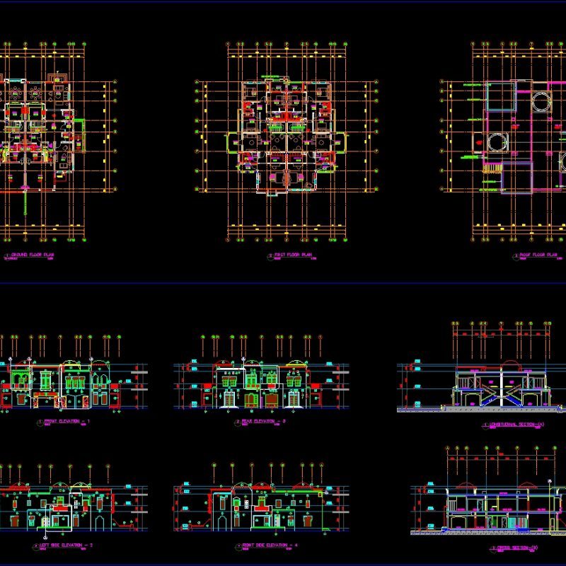 Duplex DWG Plan for AutoCAD • Designs CAD