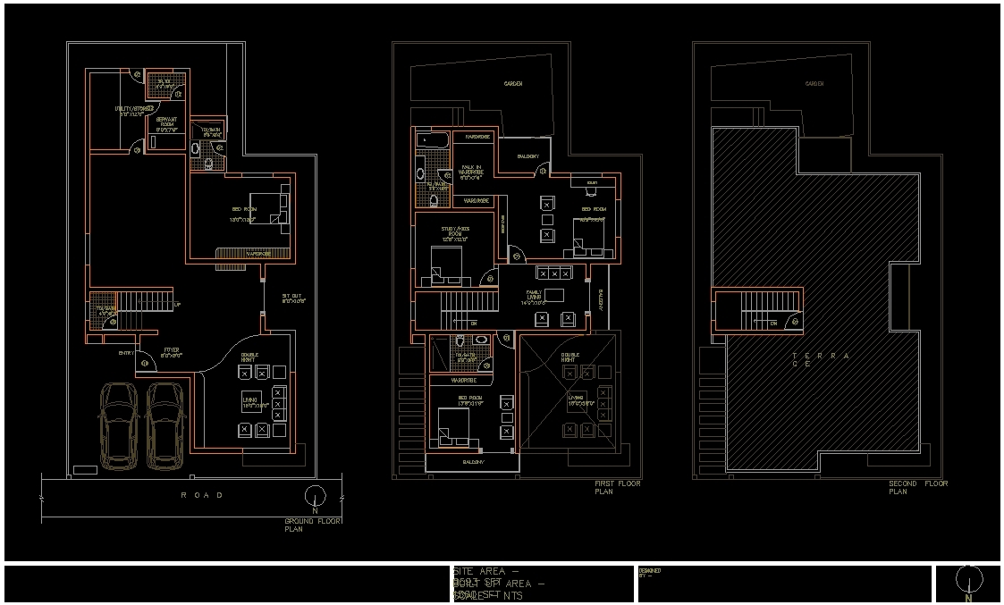 Планировки квартир dwg Duplex House DWG Block for AutoCAD * Designs CAD