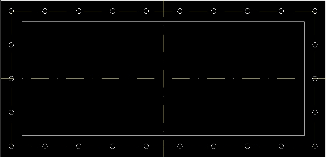 Dynamic Block 96mm Rectangular Flange DWG Block for AutoCAD • Designs CAD