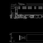 Electric Train 2D DWG Block for AutoCAD • Designs CAD