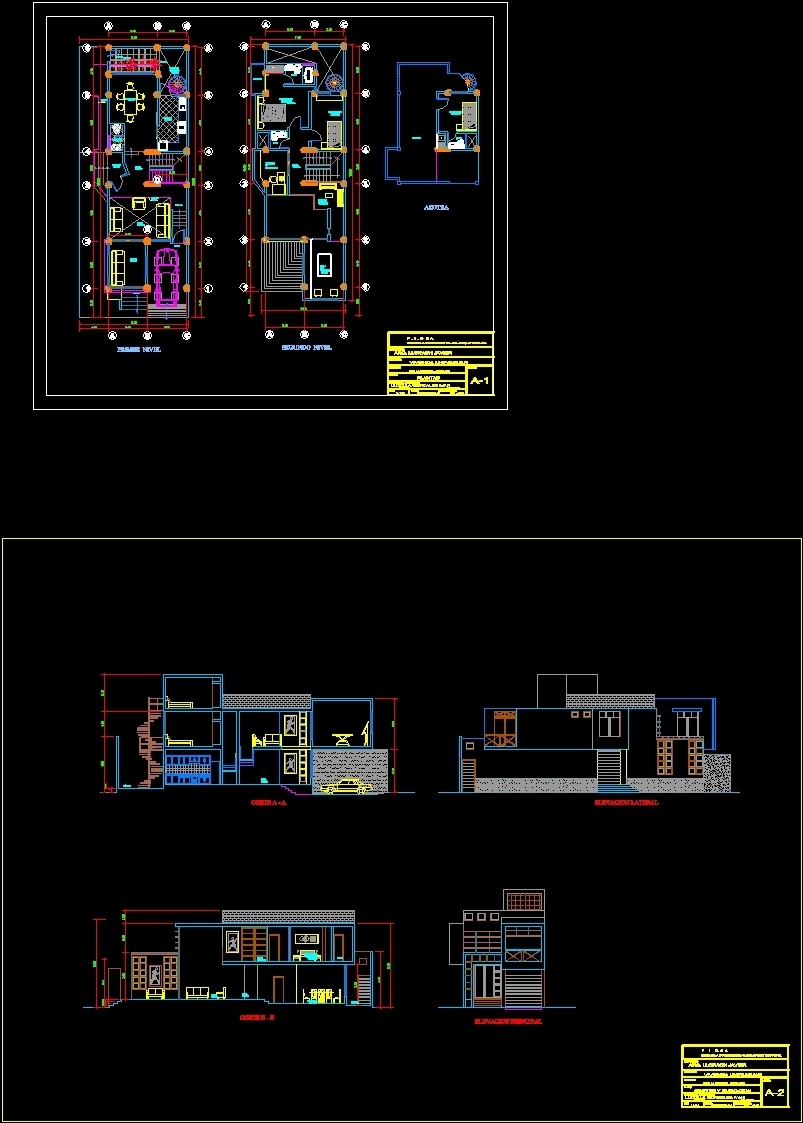 Family House DWG Block for AutoCAD • Designs CAD