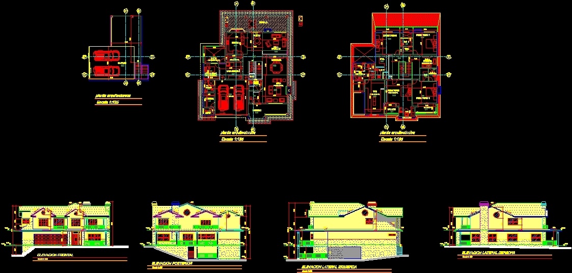 Family House DWG Section for AutoCAD • Designs CAD