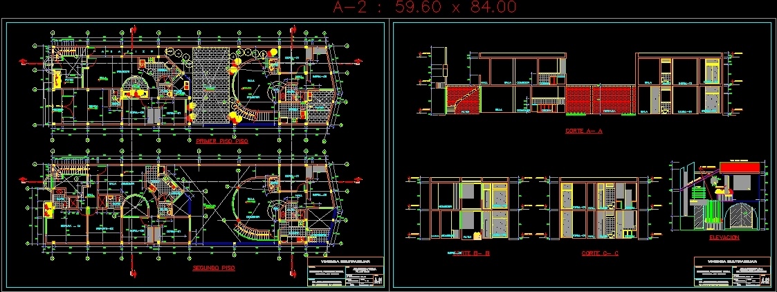 Family Housing Design DWG Full Project for AutoCAD • Designs CAD