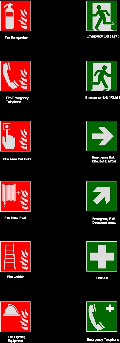 Fire Prevention Symbols Dwg Block For Autocad Designs Cad | My XXX Hot Girl