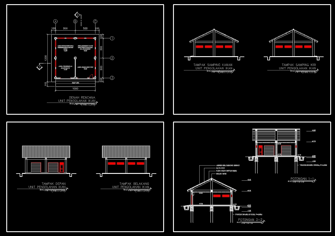 Fish Processing Unit DWG Block for AutoCAD • Designs CAD