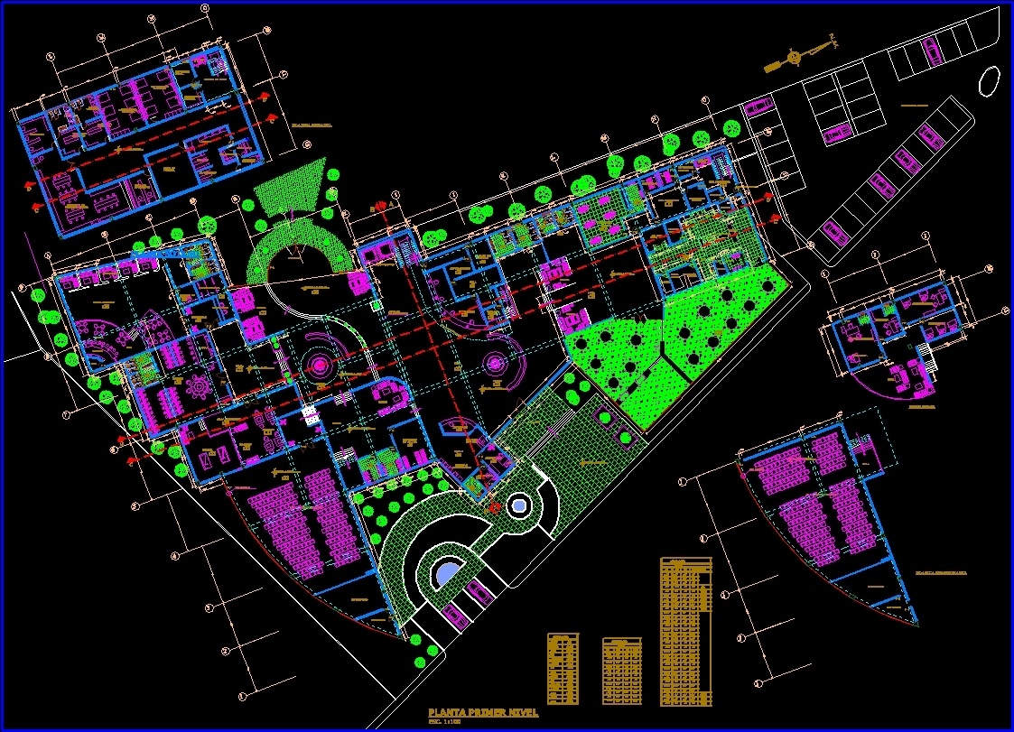 Гостиница чертежи dwg