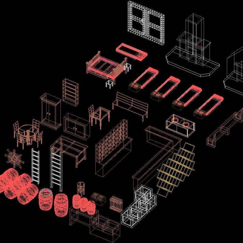Furniture 3D DWG Full Project for AutoCAD • Designs CAD