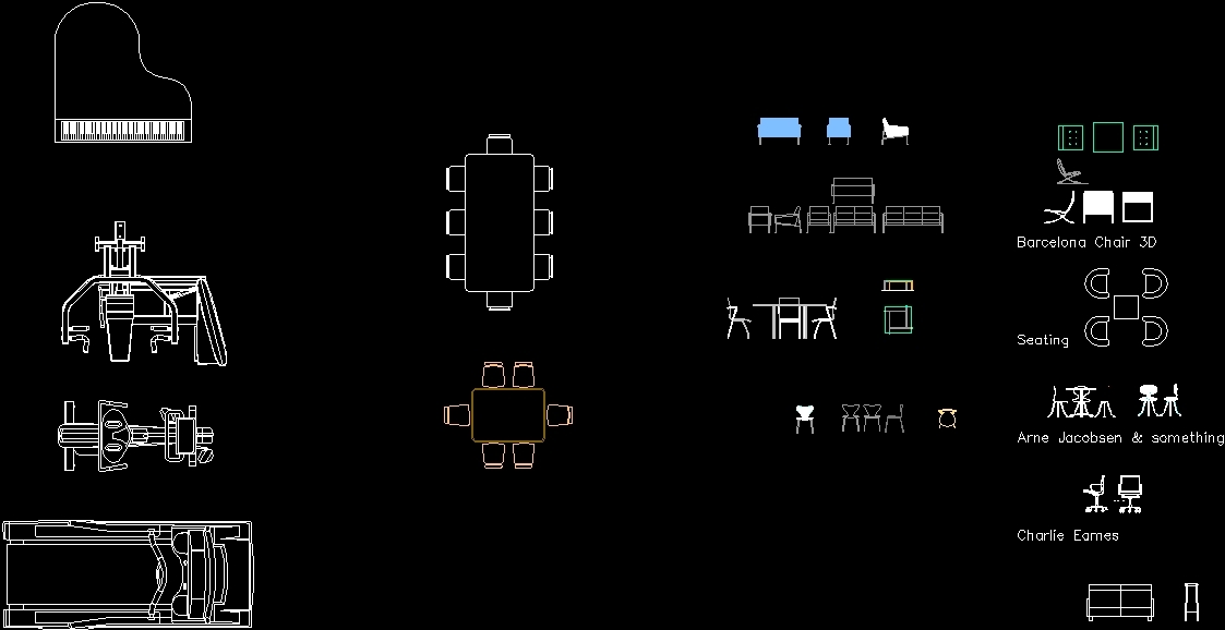 Furniture DWG Block for AutoCAD Designs CAD