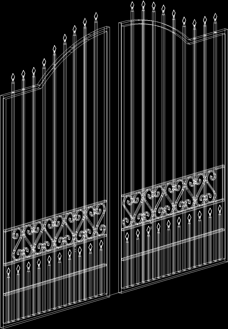 Gates 3D DWG Model for AutoCAD • Designs CAD