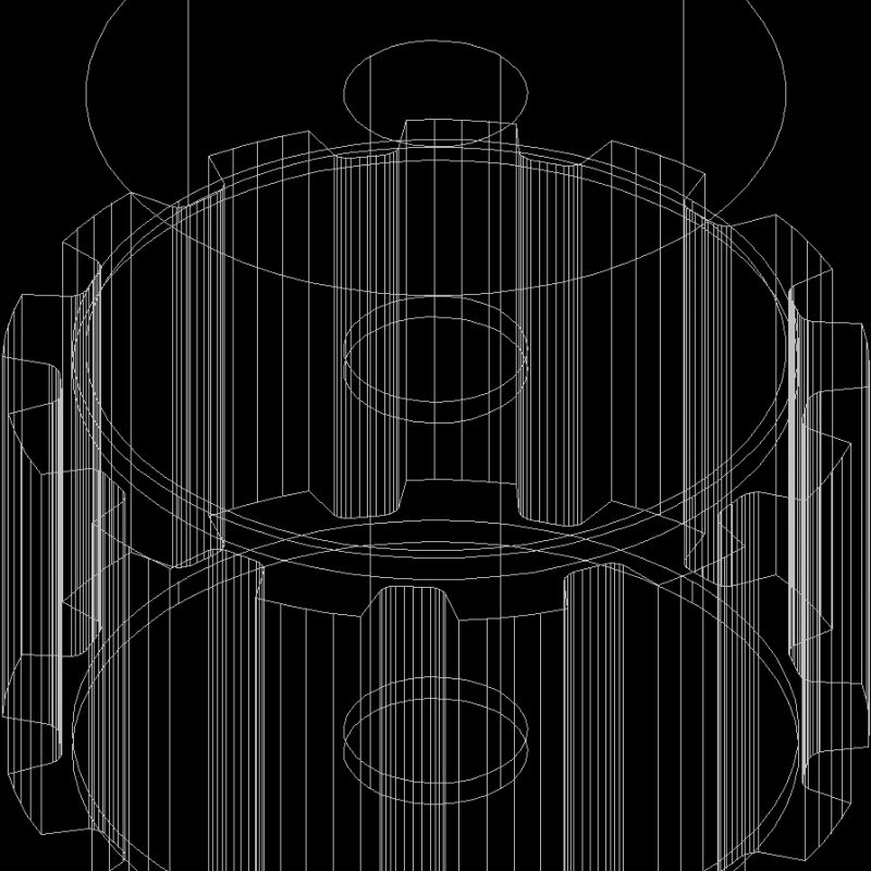 Gear 3D DWG Model for AutoCAD • Designs CAD