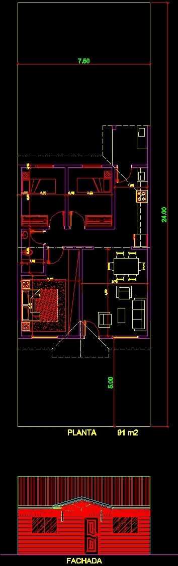 Gery Housing DWG Block for AutoCAD • Designs CAD