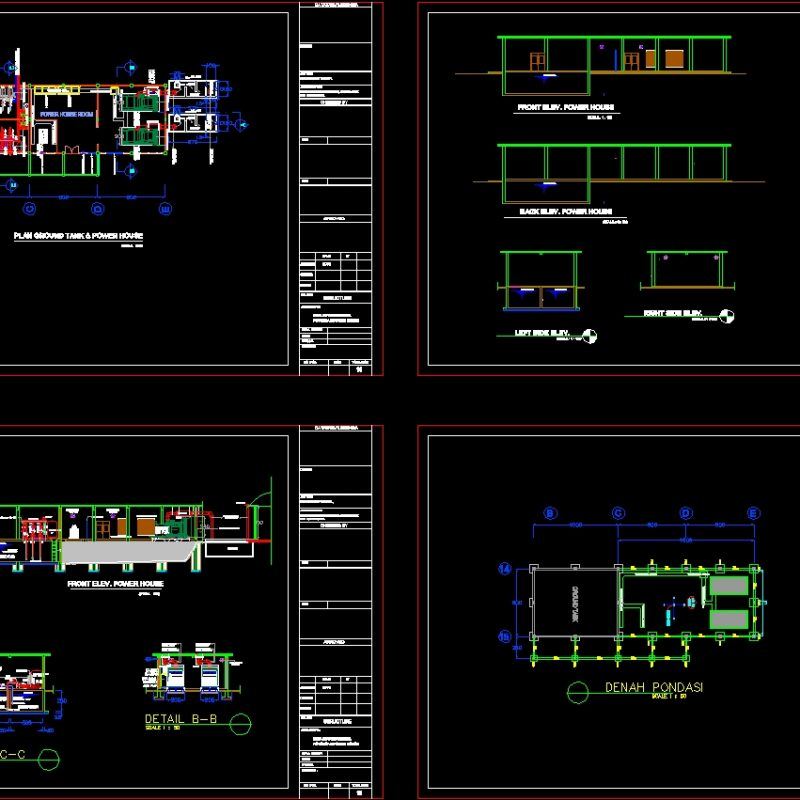 Water Tank Cad Block