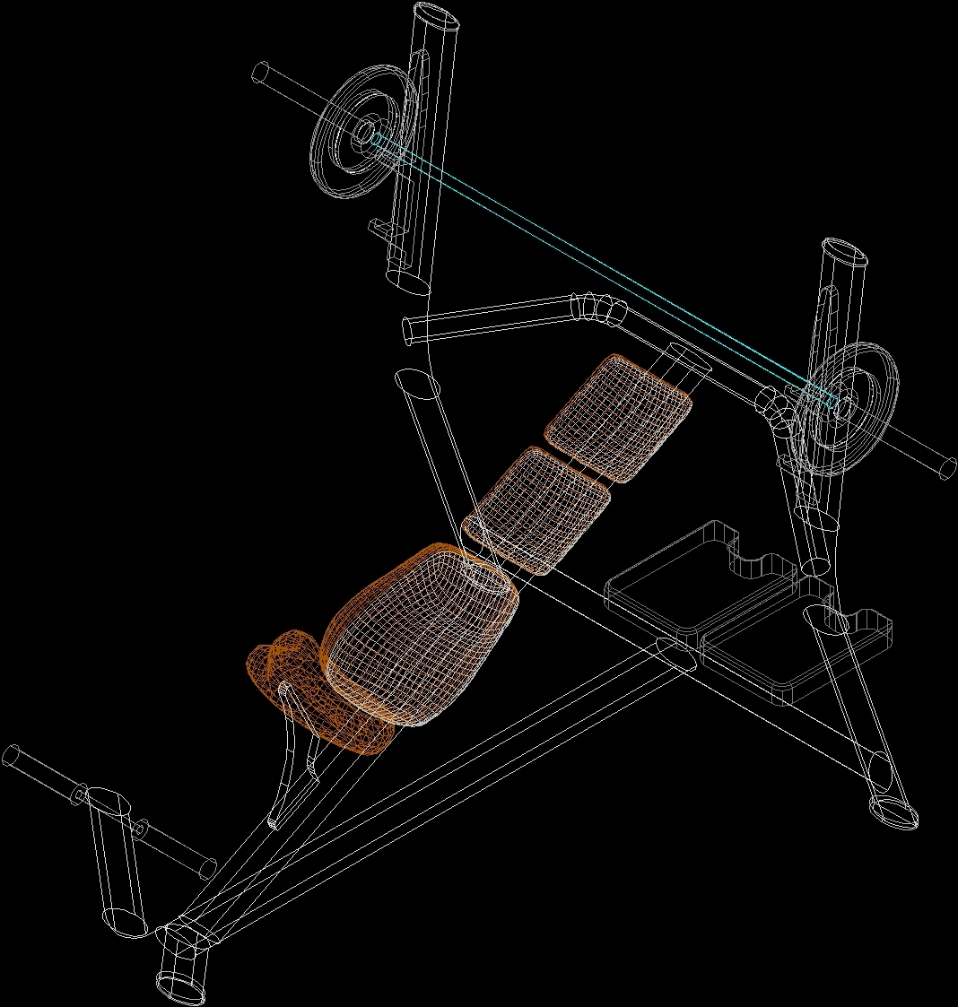 gym equipment dwg