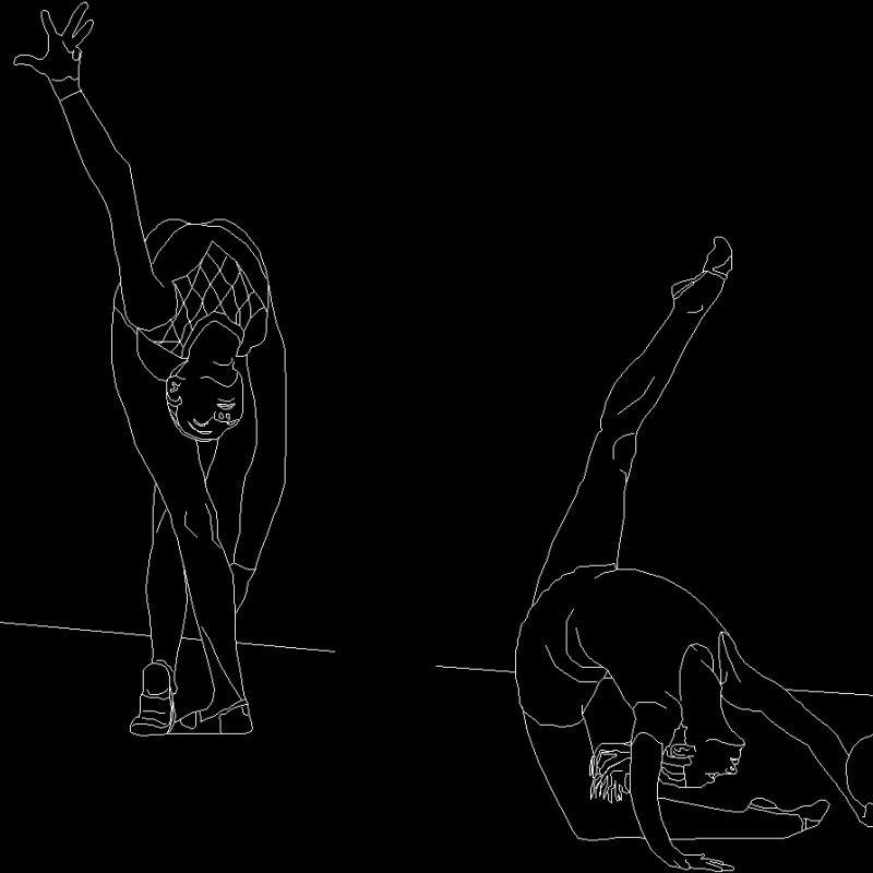 Gymnastics Cad Blocks