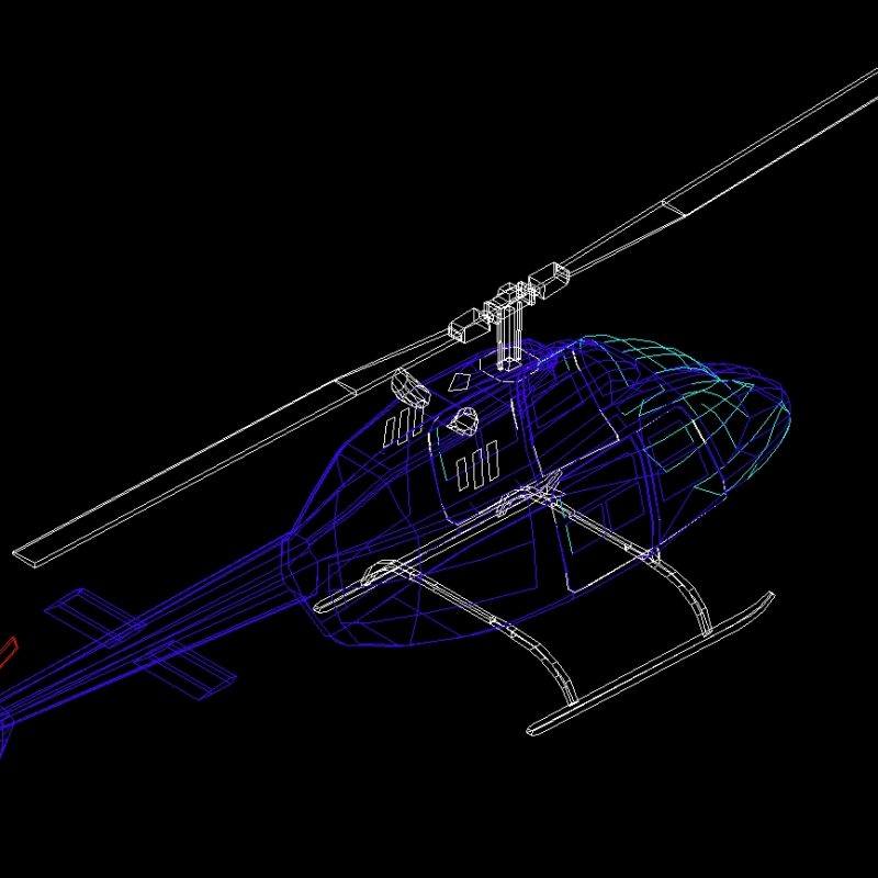 Helicopter 3D DWG Model For AutoCAD • Designs CAD