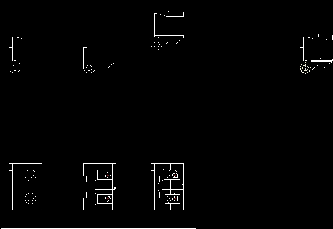 Hinge Cad Block