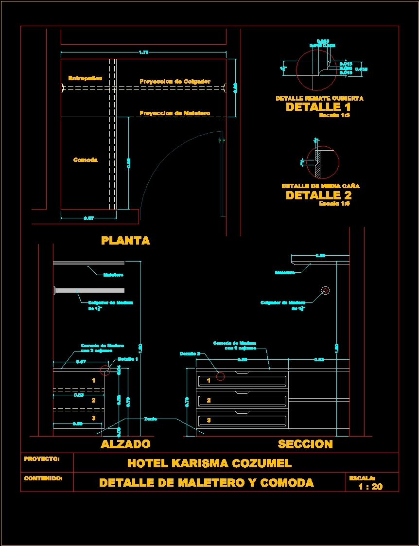 Hotel Bag And Drawer Furniture DWG Block for AutoCAD • Designs CAD