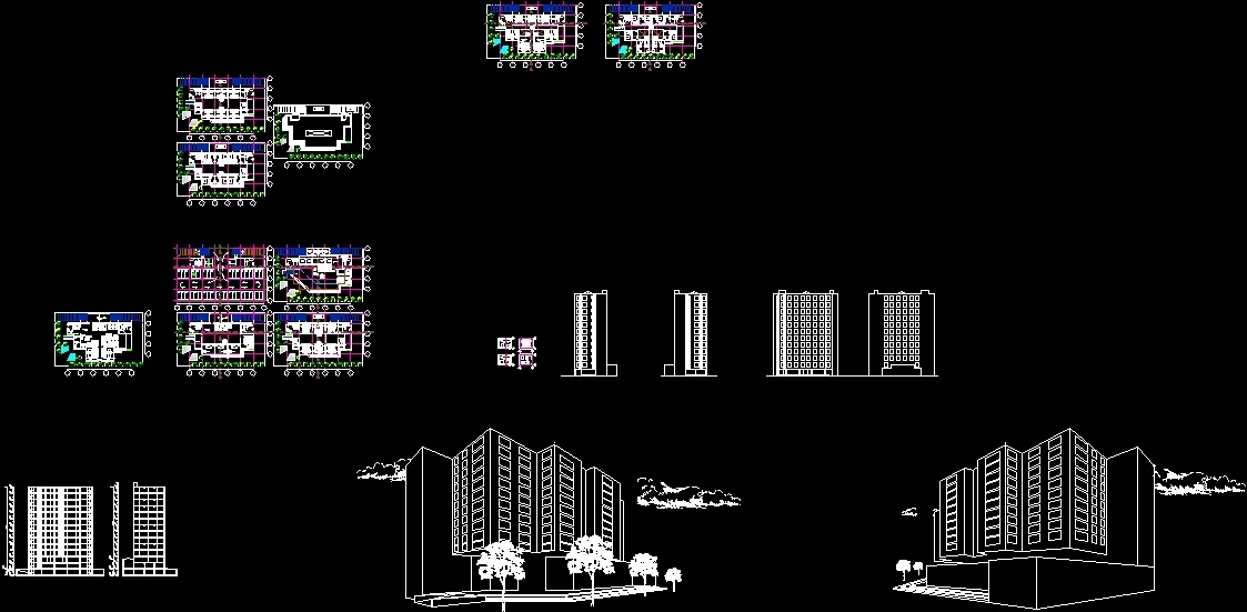 План гостиницы dwg