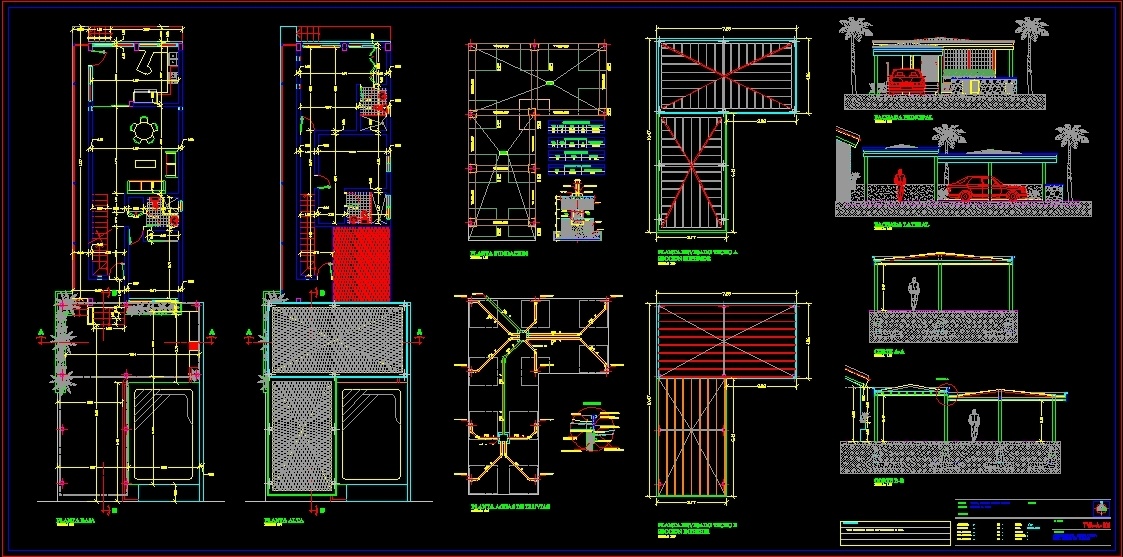 house autocad drawing