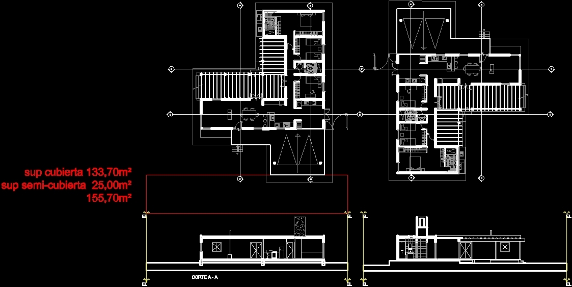 Жилые дома dwg