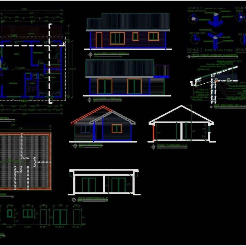 House Rutal - Chile DWG Detail for AutoCAD • Designs CAD