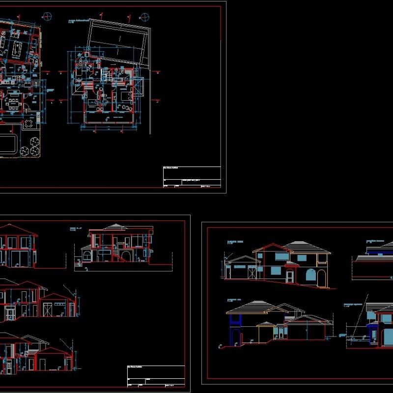 Houses DWG Section for AutoCAD • Designs CAD