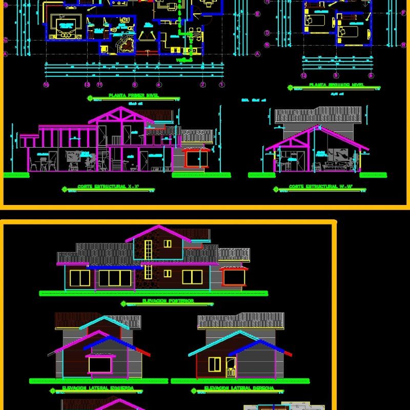 Houses Housing DWG Block for AutoCAD • Designs CAD