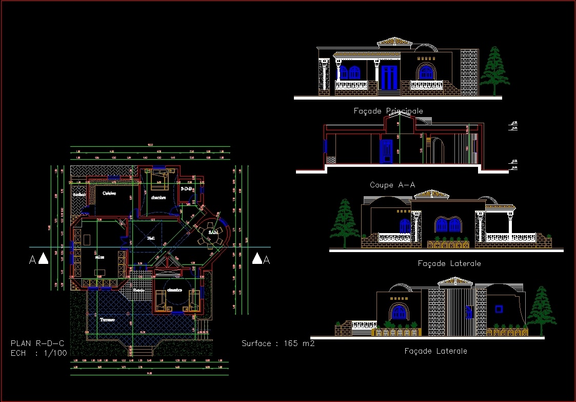 download file autocad dwg rumah